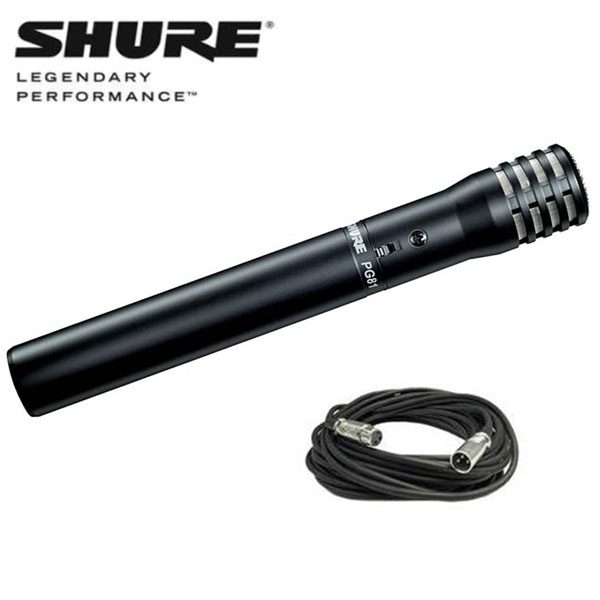 Shure PG81 Condenser Microphone Hire Sound And Sight Entertainment