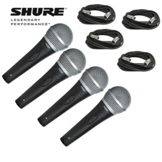 4 x Shure PG58 Microphones