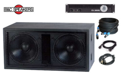 B&C 18" subwoofer Hire package 6 with power amplifier